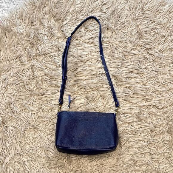 Portland leather goods poppy bag in cobalt - Picture 2 of 14